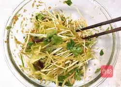 Illustration of how to make Houttuynia cordata mixed with green bamboo shoots 11