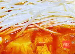 Korean spicy cabbage Illustration of how to make fat beef soup pot 7