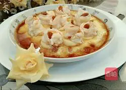 Illustration of how to make tofu, shrimp and steamed eggs 12