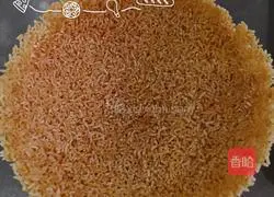 Illustration of how to make glutinous rice crispy rice 3