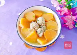 Persimmon Meatball Soup Recipe Illustration 13