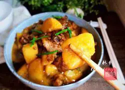 Potato stewed chicken legs Illustration of how to do it 16