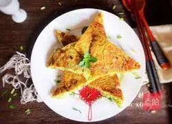 Bitter melon and egg pancake recipe 15