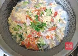 Tomato, Cucumber and Egg Soup ( Oil-free version) illustration 8