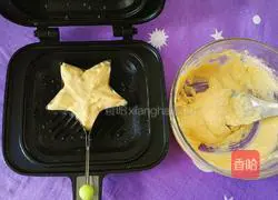 Mango Milk Pancake (Star Shape) Recipe Illustration 11