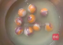 Illustration of how to make colorful glutinous rice balls 7