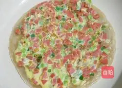 Illustration of how to make egg hand cakes 9