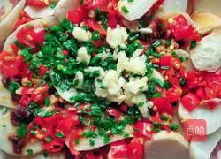 Illustration of how to make scallion oil and taro 9