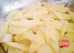 Fried noodles Illustration of how to make slices 3