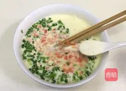 Illustration of how to make carrot and egg pancakes 7