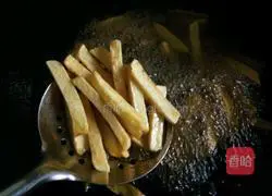 Illustration of how to make French fries 10