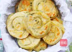 Illustration of how to make scallion pancakes 19