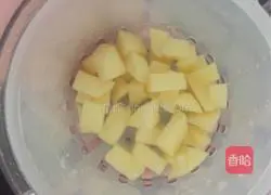 Illustration of how to make apple rice flour paste 3