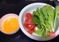 Illustration of how to make tomato and egg soup 1