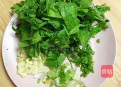 Illustration of how to make crab roe, pea sprouts and tofu soup 6