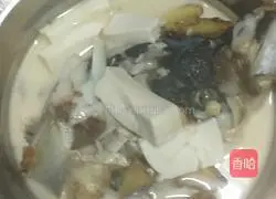 Illustration of how to make fish head tofu soup 6