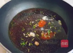 Illustration of how to make oxtail skirt with enoki mushrooms and beans in soup 3