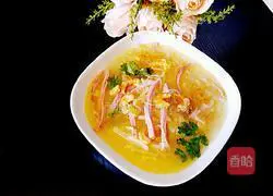 Ham, shrimp, white radish soup#New Year's Eve dinner recipe illustration 7