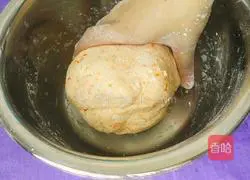 Illustration of how to make carrot steamed buns (little bear head shape) 14