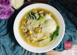 Illustration of making tofu noodle soup 12