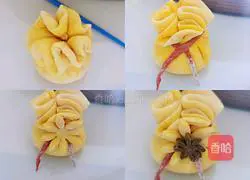 Illustration of how to make money bag kidney bean buns 6