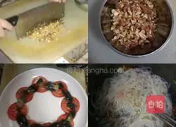 Illustration of how to make cold vermicelli 2
