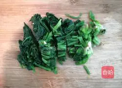 Illustration of how to make spinach, ham and egg soup 5