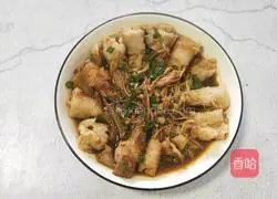 Illustration of how to make beef enoki mushrooms 11