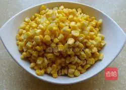 Illustration of how to make pine nut corn 2