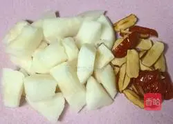 Illustration of how to make white fungus and snow pear double rice paste 3