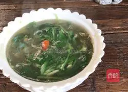 Illustration of how to make shrimp skin and radish soup 11