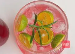 Green Orange Bobo Illustration of how to make cranberry drink 7