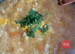 Illustration of tomato and egg gada soup 21