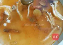 Hot Shrimp Illustration of how to make soup noodles 5