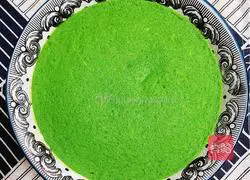 Spinach chicken cake (soy milk, water and egg version) recipe 13