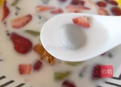 Illustration of how to make fruit glutinous rice balls 11