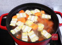 Mushroom Corn Pork Ribs Soup Recipe Illustration 9