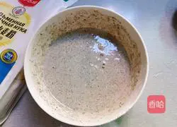 Illustration of how to make peanut and sesame pancakes 6