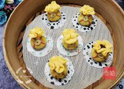 Illustration of how to make money bag bean paste buns 11