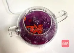 Purple sweet potato and white fungus soup recipe 8