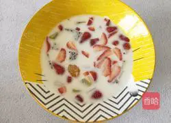 Illustration of how to make fruit glutinous rice balls 7