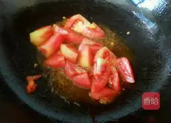 Illustration of how to make tomato and egg soup 4