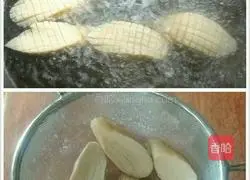 Illustration of how to make king oyster mushrooms with abalone juice 3