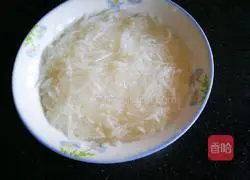 Illustration of how to make cold shredded radish 7