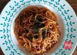 Illustration of how to make tomato meat sauce pasta 7