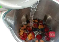 Illustration of how to make rice black rice paste 10