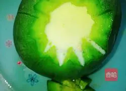 Illustration of how to make steamed eggs with green melon 5