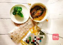 Illustration of how to make shrimp multigrain noodles 1