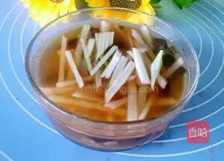 Illustration of how to make shredded radish soup 5