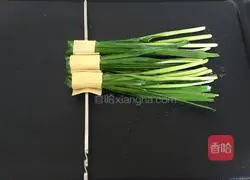 Illustration of grilled leeks 5